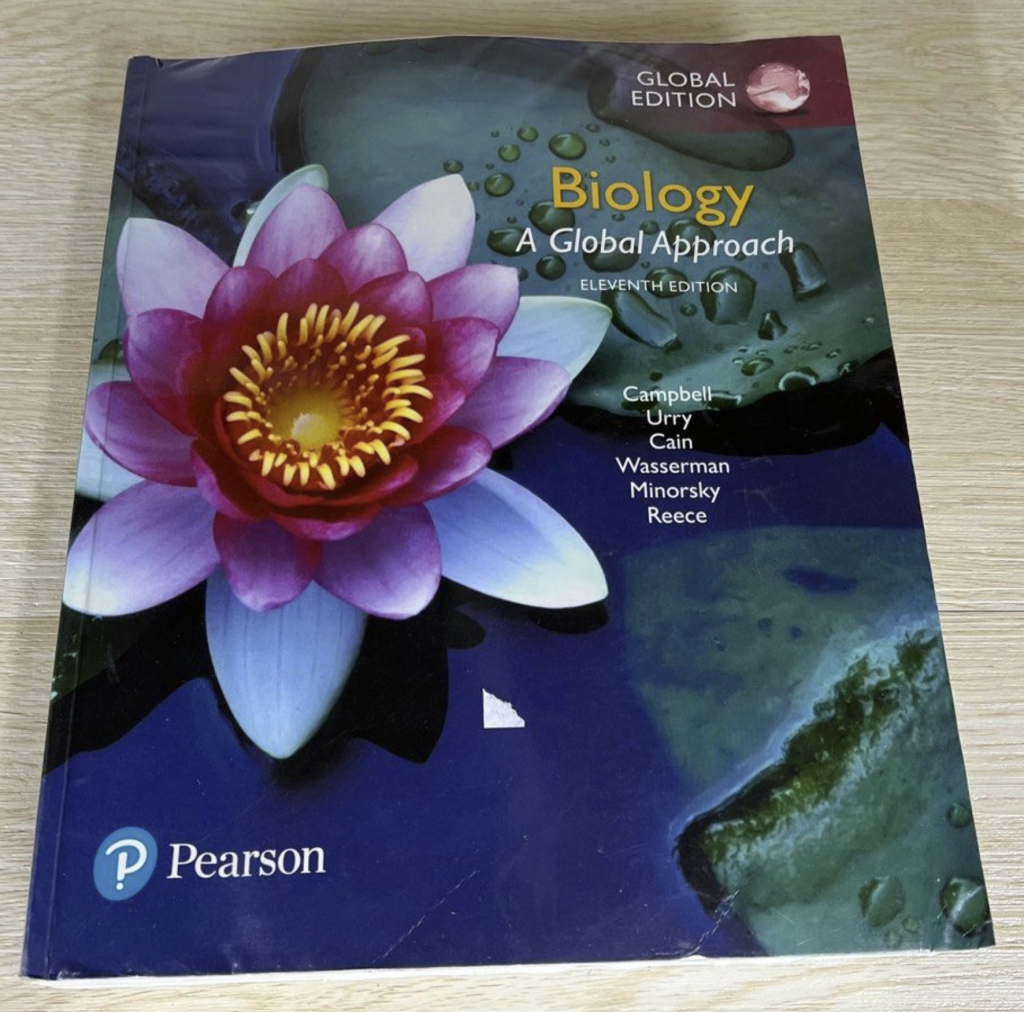 IMAT Best Biology Book to Use, Pearon's Biology Global Approach 11th Edition