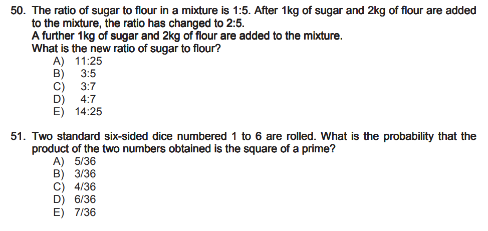 IMAT 2023 Math and Phsyics