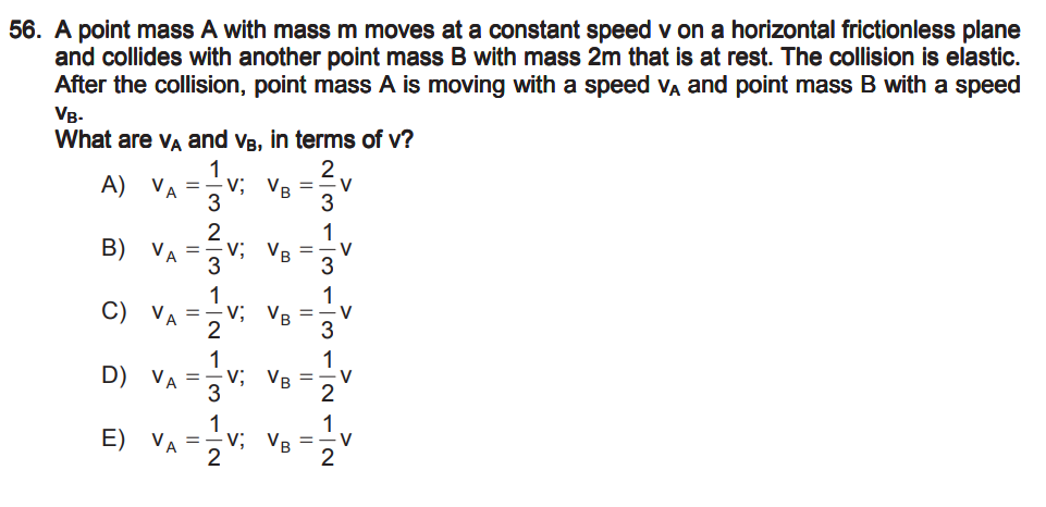 IMAT 2023 Phsyics question example